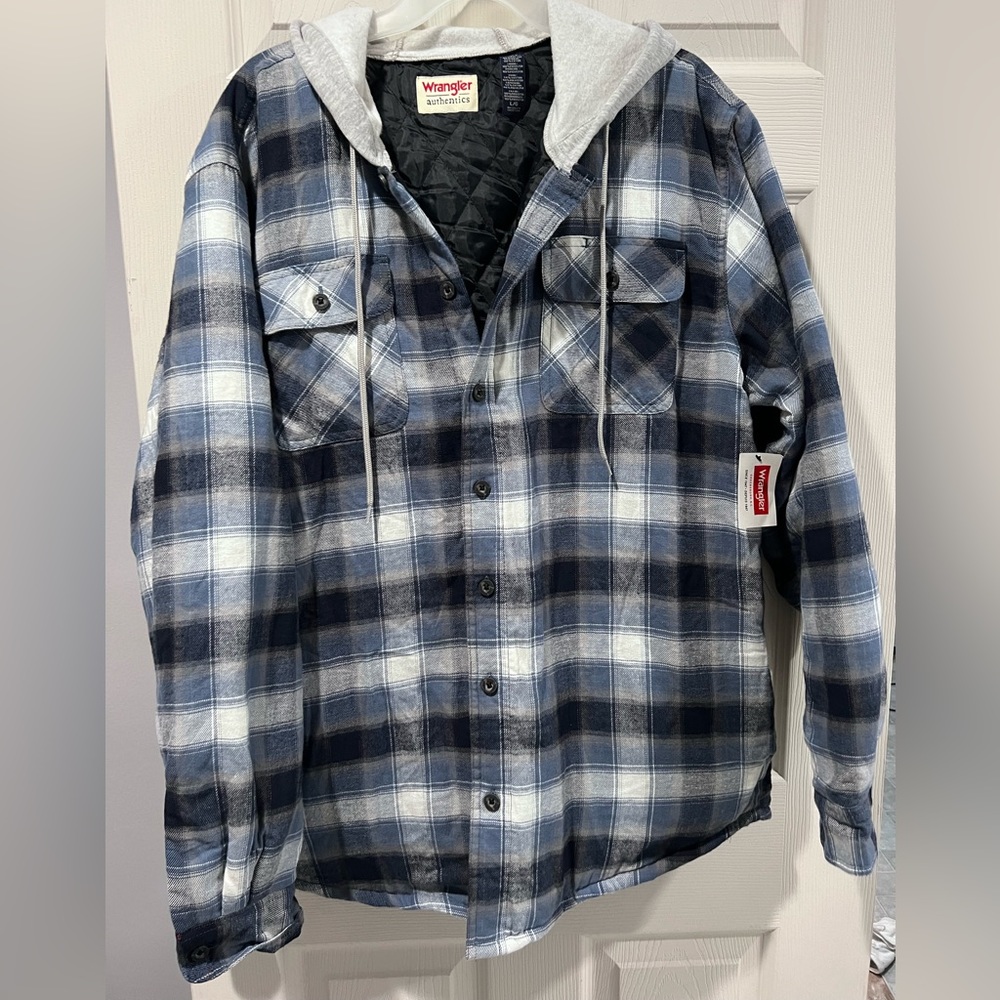 MEN'S PLAID FLANNEL HOODED SHACKET!
